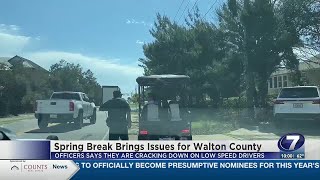 Walton County Sheriff's Office cracks down on low speed vehicles.