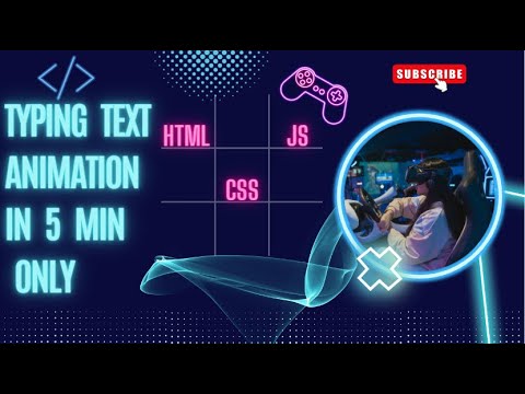 Typing Text Animation In 5 Min Only Using No More CSS And JavaScript |  Tutorial HTML , CSS And JS