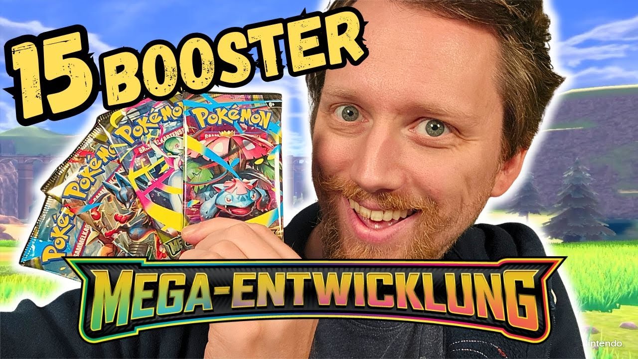 Ich ÖFFNE 15 Booster des NEUE Pokemon Sets Mega Entwicklungen!