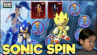 MAXED SONIC x BGMI LUCKY SPIN OPENING!