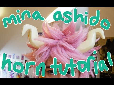 mina ashido horns | tutorial
