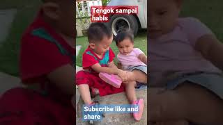 Kasih abang kepada adik... so sweet.. Ayra Aqil Shah