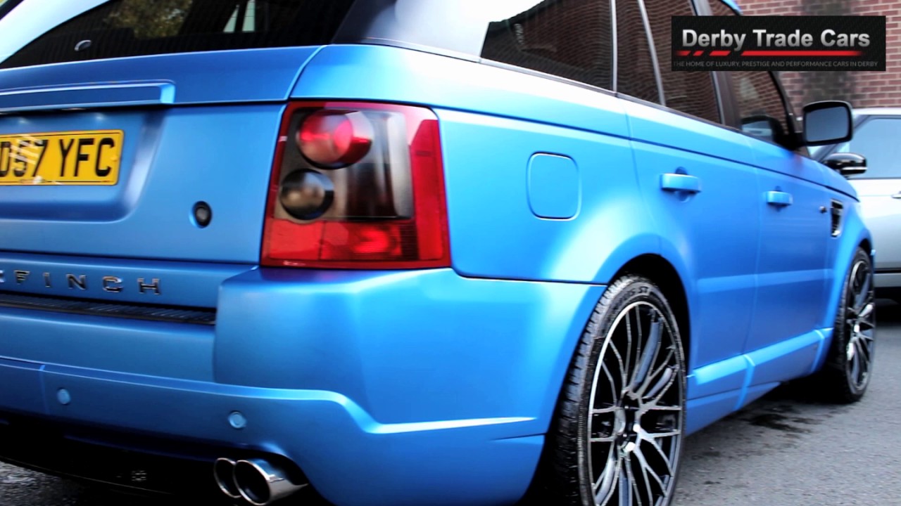 WRAPPED BLUE RANGE ROVER SPORT - YouTube