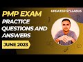 PMP Exam Practice Questions and Answers | June 2023 | PMPwithRay