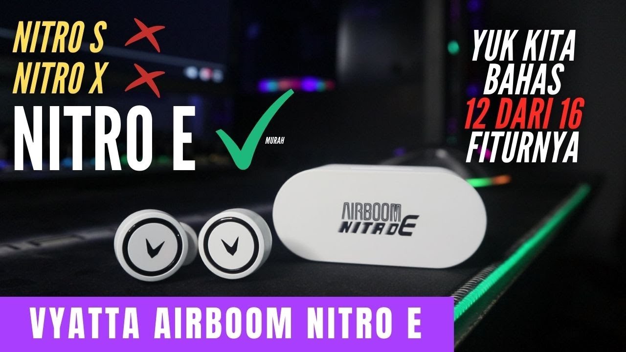 Cara Pairing TWS Vyatta Airboom Nitro 