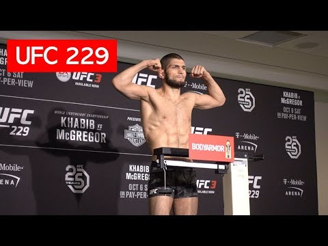 KHABIB NURMAGOMEDOV MAKES 155LBS FOR UFC 229 VS CONOR MCGREGOR