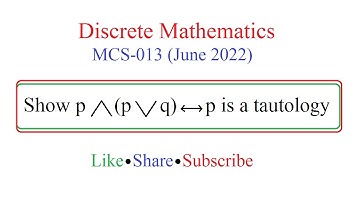 Solution - Q2 (c) || MCS 013 June 2022 || Boolean Algebra || Discrete Mathematics