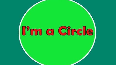 Circle Song | Circle Shapes | I