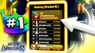 I Became The #1 Player In The NEW Anime Adventures Tournament With My UNIQUE TEAM* 2.5 Billion DMG