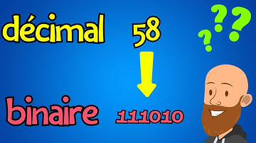 Comment convertir un nombre décimal en binaire en 3 minutes?