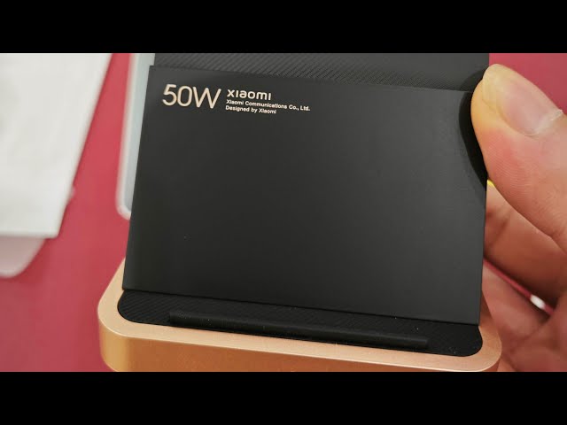 Sạc không dây Xiaomi 50W 2023 tản nhiệt không khí dọc mở hộp đánh giá , Xiaomi Wireless charging 50W