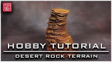 Quick-Method to Paint Desert Rock Terrain | Hobby Tutorial