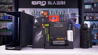 「BRO」4K PC BUILD PHANTEKS NV7 Low key luxury Carbon Fiber.追风者NV7黑金碳纤维主题 #pcbuild