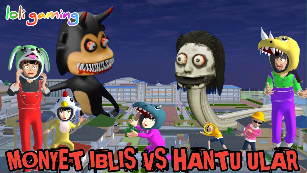 Hantu siluman ular digeprek monyet iblis yuta mio kegirangan baby celine ketawa ketiwi⛔⚠️‼️