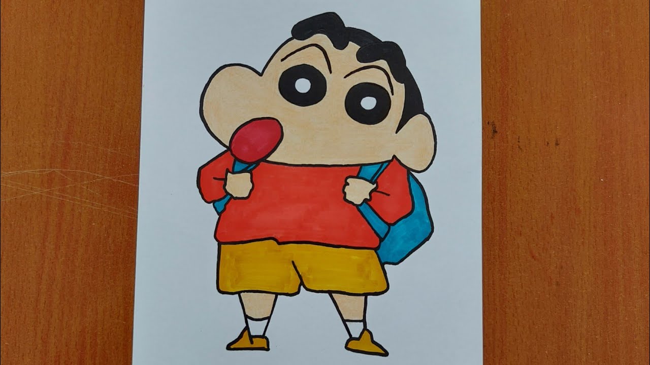 How to draw Shinchan Step by Step | How to draw Shinchan Cartoon FOR KIDS |  😲 Drawing | #shorts - YouTube