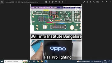  Mobile Repair couse in kannada hindi Bangalore  Karnataka // Oppo  F11 Display Light Problem. 