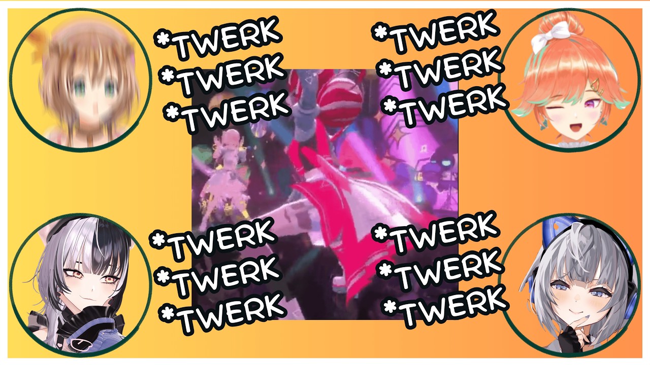 Ollie twerking and she have milk 【hololive】