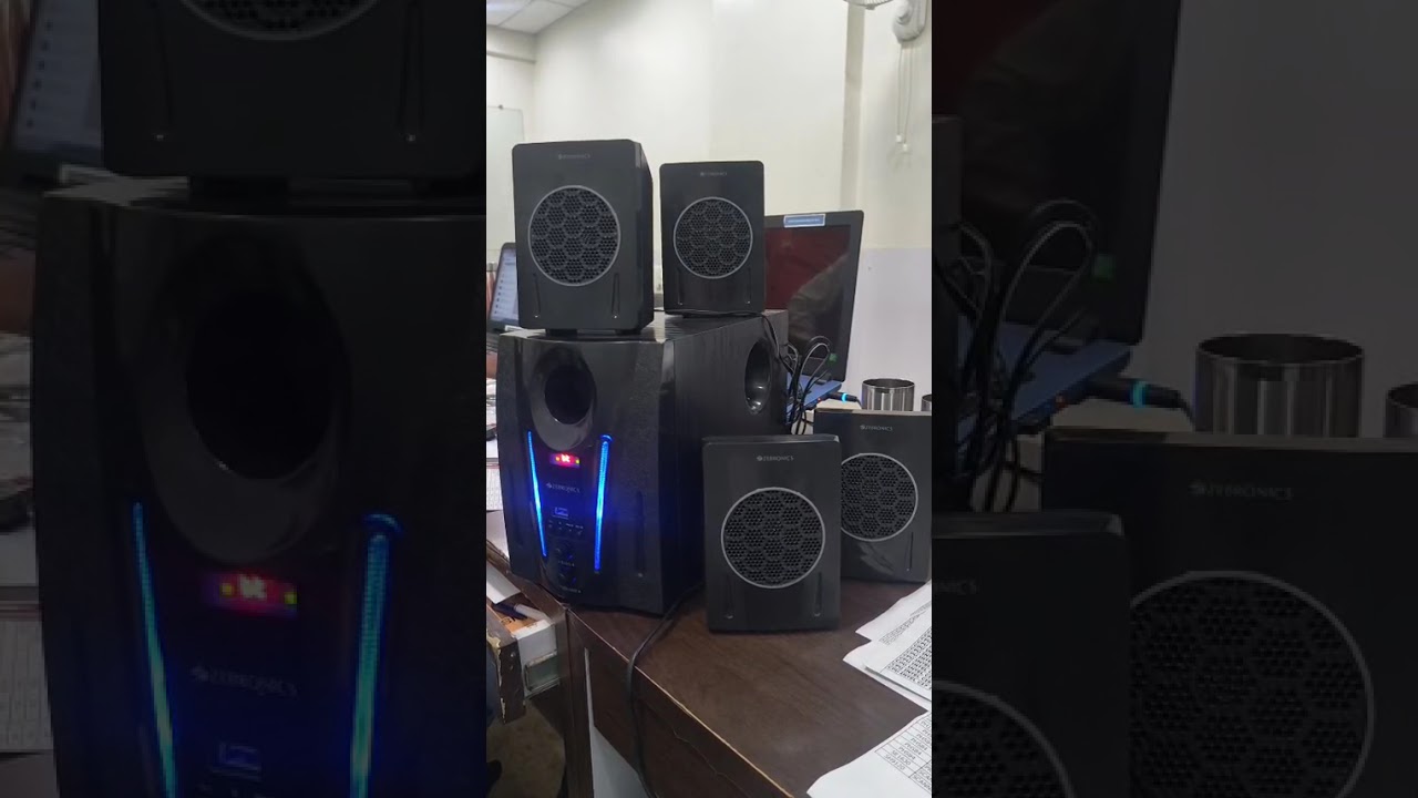 ZEBRONICS BT4440RUCF 60W 4.1 Multimedia Speakers With Supporting SD Card, USB, AUX, FM & LED Display