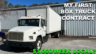 I GOT MY FIRST BOX TRUCK CONTRACT!!! MAKING $3000 A WEEK LOCAL ?