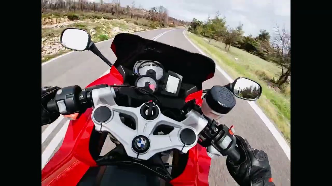 Test ride BMW F800s  Villia TT (Raw sound)