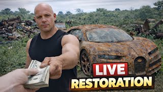 Abandoned Bugatti Chiron 2019 Live Rebuild | Extreme Hypercar Restoration (concept)