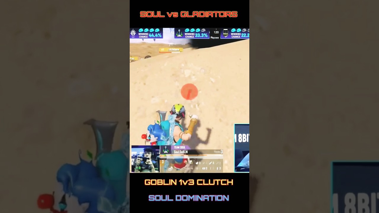 Team Soul vs Gladiators | Goblin 1v2 | Team Soul Domination In Miramar