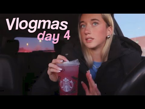 starbucks run, scrapbooking & cozy chit chat ☕📓 | vlogmas day 4