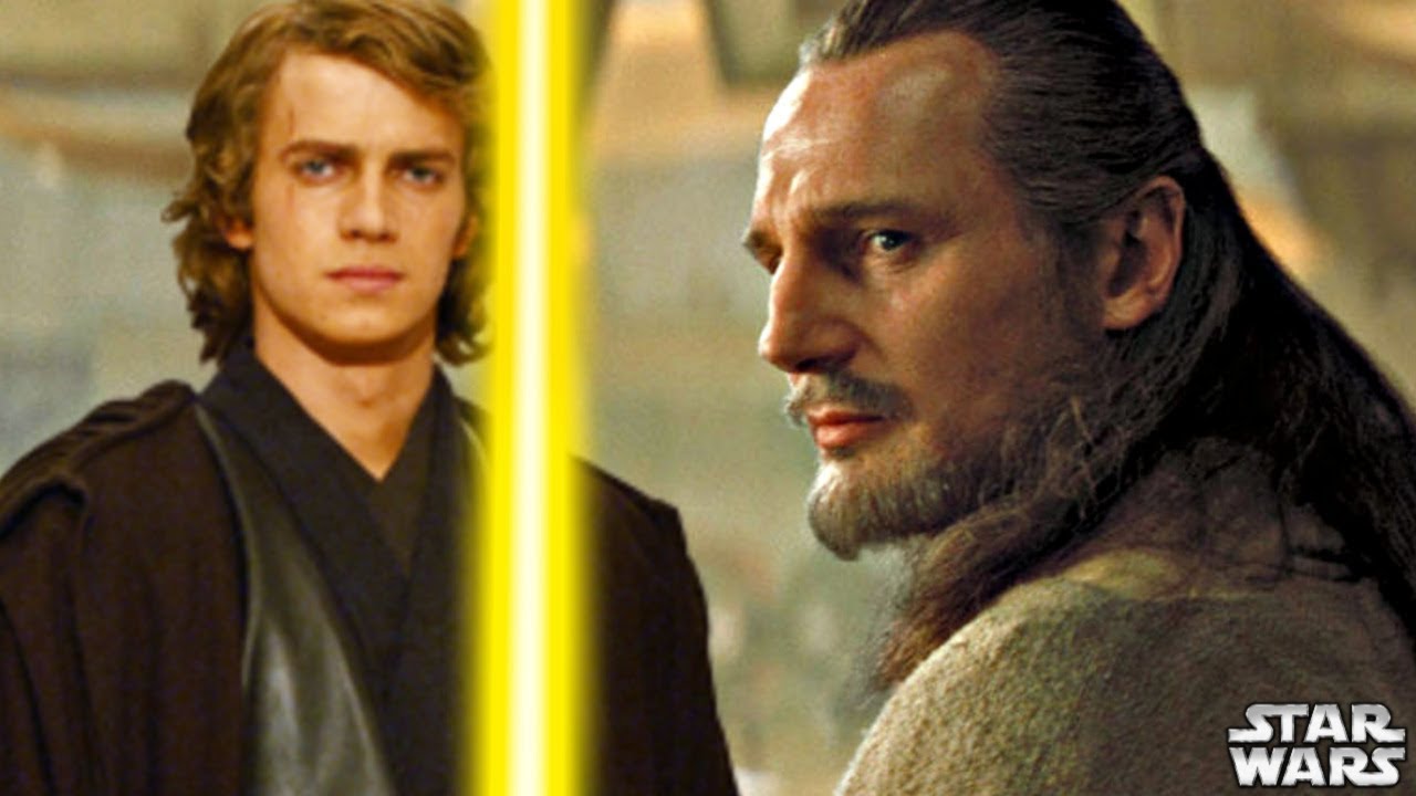 i honestly think if qui gon jinn survived and properly trained anakin,  anakin would have had a purple lightsaber : r/StarWars