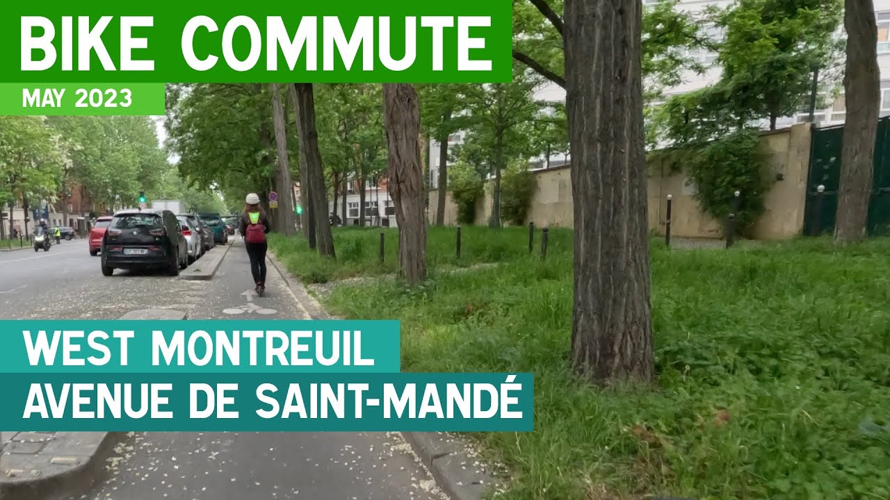 🚲 Bike Commute in Gray & Green Montreuil & the 12th Arrondissement