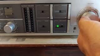 80 s Pioneer Stereo Amplifier SA-1050 With Tuner TX-950 Demo