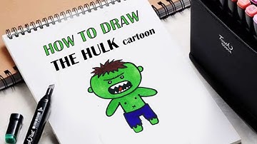 How To Draw The Hulk - Simple Step by Step Video Lesson For Beginners | The Avengers Hulk Easy