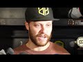 Joe Sacco, Pastrnak, and players speak with media after practice on Monday