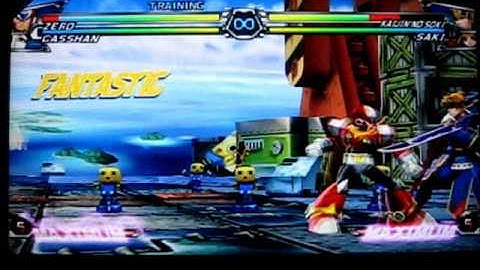 Tatsunoko vs Capcom UAS Zero unique combo 3