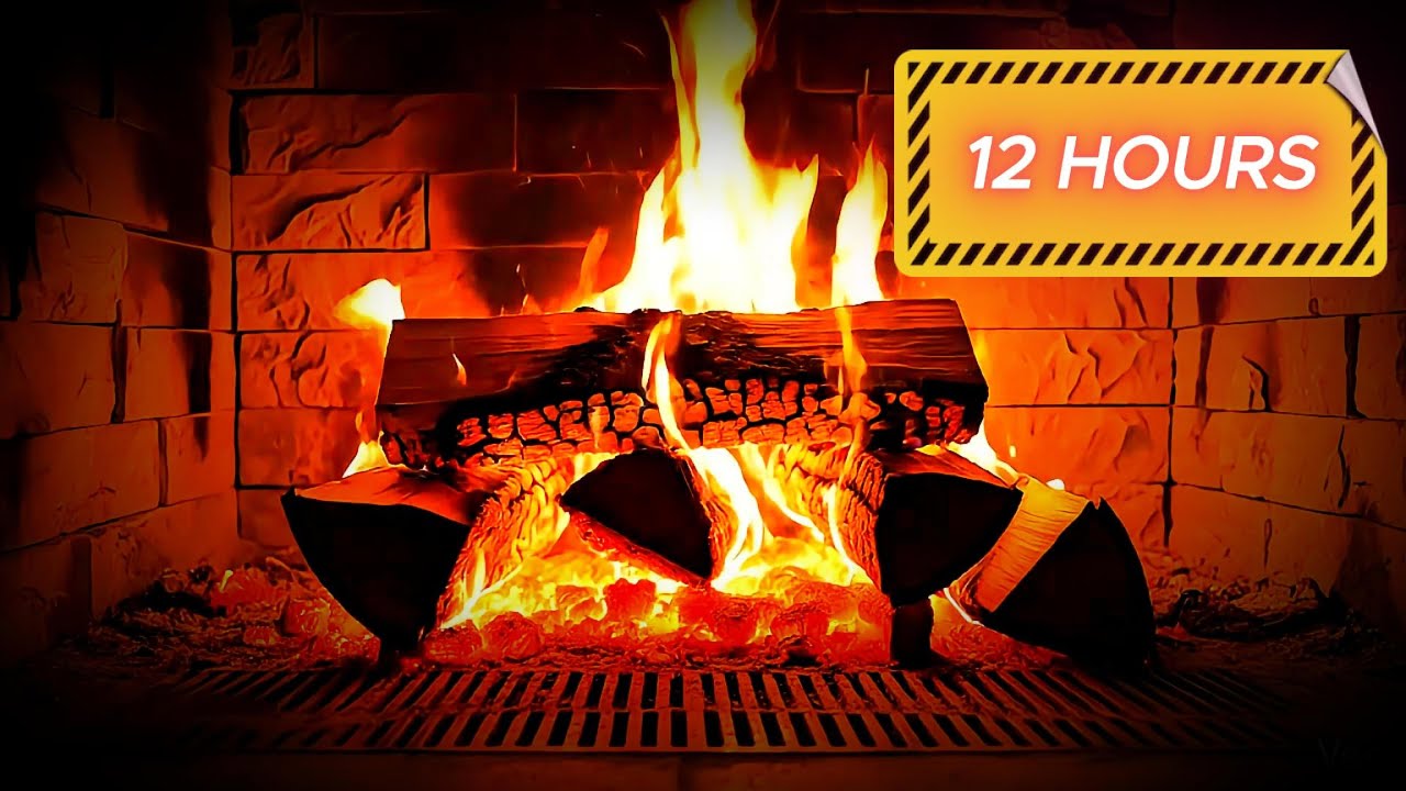 COZY FIREPLACE 🔥 12 HOURS | Warm & Peaceful Ambience ( Şömine)  