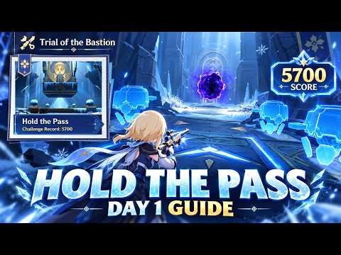 Hold the Pass – Trial of the Bastion Day 1 | 5700 Score | Genshin Impact