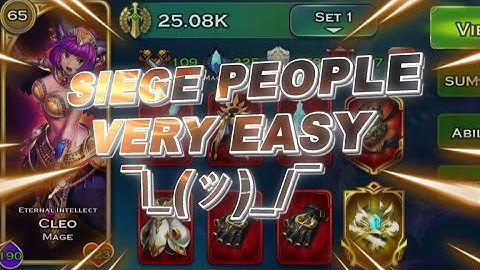 Siege People Very Easy  ¯\_(ツ)_/¯ - Art of Conquest