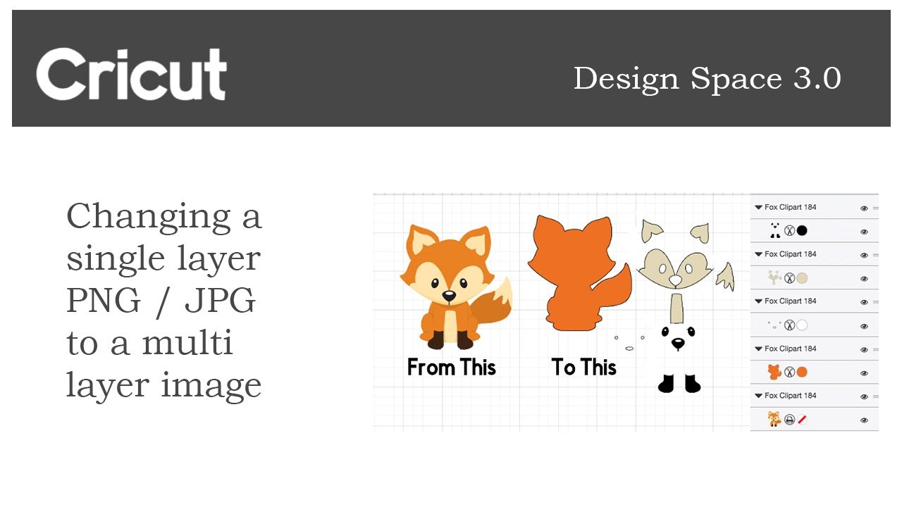 Download Changing A Single Layer Image To Multiple Layers In Cricut Design Space Youtube