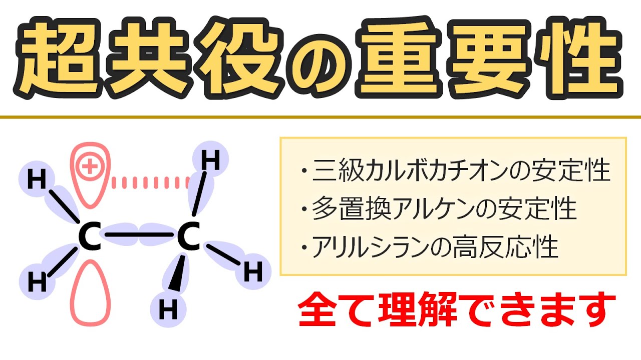 【大学有機化学】超共役を詳しく解説
