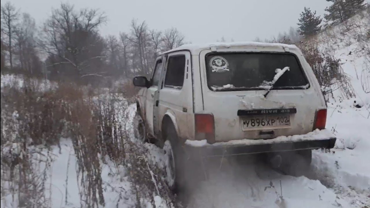 Как едет Нива на зимней резине по снегу 19 ноября 2022 г. - YouTube