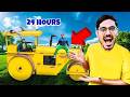 24 Hours In Road Roller Challenge 24 घंटे इस रोड रोलर से नीचे नहीं उतर सकते