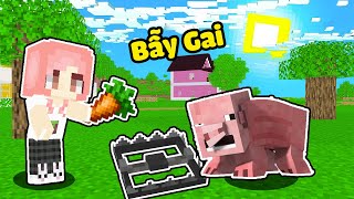 HEBI CHẾ TẠO THÀNH CÔNG BẪY GAI TRONG MINECRAFT*HEBI GIẢI CỨU NOOP KHỎI BÀ NGOẠI GRANNY