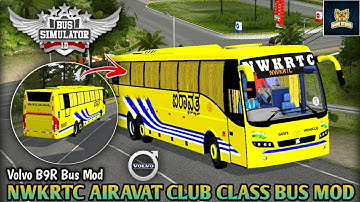 🤩😜Download NWKRTC AIRAVAT Club Class Volvo Bus mod for Bus Simulator Indonesia | @RRGGameStudio