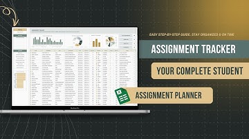 Assignment Tracker to Organize Deadlines & Monitor Grades | Google Sheets & Excel Full Tutorial