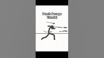 How to animate a punch barrage in flipaclip #flipaclip #shorts #stickman #tutorial #stickfigure