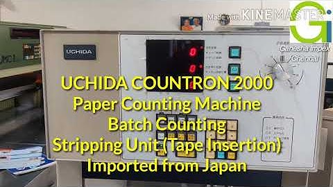 UCHIDA COUNTRON - Paper Counting Machine - GANESHA IMPEX, Chennai