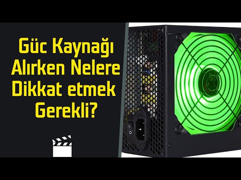 Video: Bilgisayar güç kaynağı alırken nelere dikkat etmeliyim?