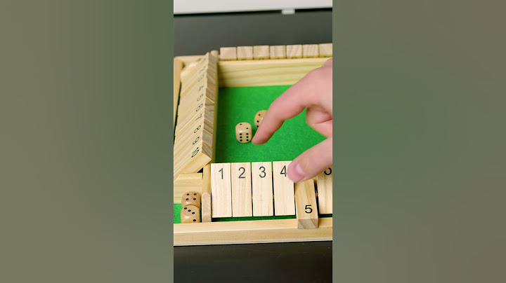 Shut The Box! Simple fun dice game!