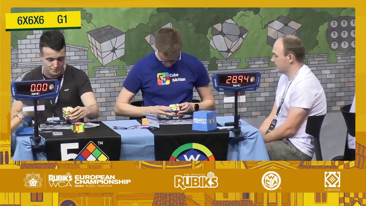 Rubik's WCA European Championship 2024 DAY 1 YouTube