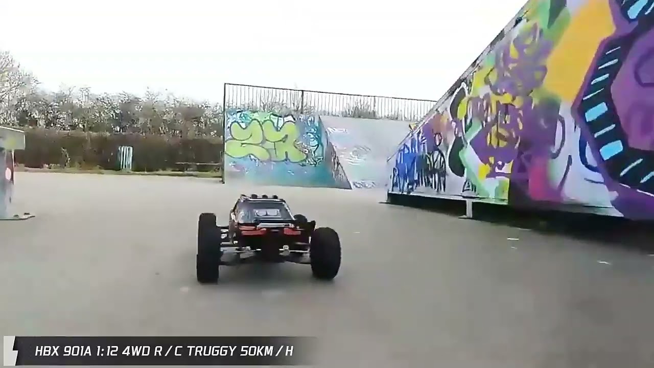 HBX 901 Firebolt. 1/12 scale off-road Truggy. Skate parks Jumps, spins and crashes. Up to 50k/h