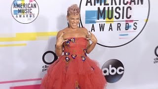 Pink, Carey Hart And More On The Red Carpet For The American Awards 2017